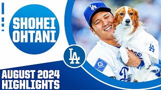 Shohei Ohtani August 2024 highlights EPIC MONTH topped off by joining 4040 Club  大谷翔平ハイライト [upl. by Dnomed]