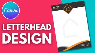 How to Create Letterhead Design in Canva [upl. by Ahsiekat]