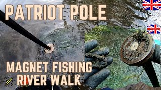 Patriot Pole Magnet fishing River Walk [upl. by Areyk]