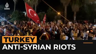 AntiSyrian riots spread in Turkey  Al Jazeera NewsFeed [upl. by Ecidnacal]