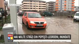 Mai multe strazi din Popesti Leordeni au fost inundate [upl. by Edelstein161]