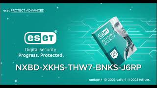 ESET NOD32 ANTIVIRUS Free Trial License activation key for 30 days  October 04 2023 [upl. by Yellehs99]