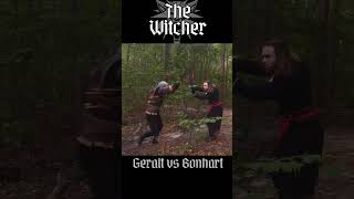 The Witcher Geralt vs Bonhart the Witcher Killer witcher sword shorts [upl. by Atiroc435]