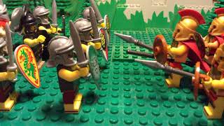 LEGO Romans 197 BC Battle of Cynoscephalae [upl. by Elleinahc227]