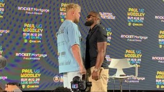 Jake Paul vs Tyron Woodley press conference [upl. by Jessie]