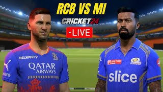 RCB VS MI  IPL VIBES  CRICKET 24 [upl. by Naam]