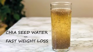 How To Lose Weight Fast  Chia Seed Lemon Drink  Chia Seed Detox Water for Weight Loss [upl. by Ennirak]