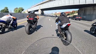 FULL THROTTLE ROLL RACING  GSXR 1000R POV [upl. by Neellek908]