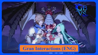 Granblue Fantasy Versus Rising Gran Interactions English [upl. by Geesey]