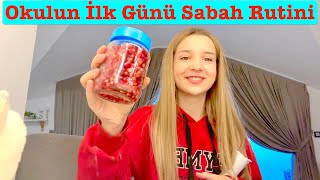 Okulun İlk Günü Sabah Rutini Vlog Ecrin Su Çoban [upl. by Atteloiv234]