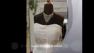 Brautkleid  Amelie  Meerjungfrauenschnitt  weiß  Hochzeitskleid bei Lavie Brautmode in Bochum [upl. by Arodal]