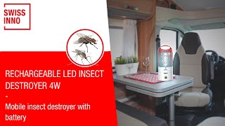 Rechargeable LED insect destroyer 4W SWISSINNO [upl. by Eecyal]