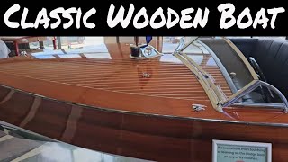 Classic Wooden Boat Fully Restored [upl. by Nautna]