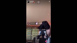 vinnie hacker tiktok live with jordan huxhold [upl. by Friedberg765]