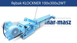 Rębak KLOCKNER 100x300x2WT  MarMasz  Woodworking Machines [upl. by Lupien]