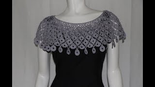 Como tejer Cuello Crochet paso a paso cc [upl. by Olram574]