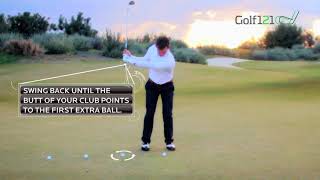 Golf pitching tips  distance control [upl. by Atilamrac350]