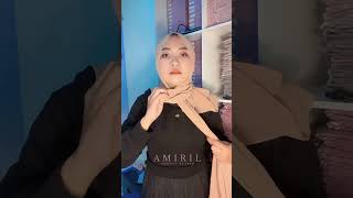 TUTORIAL PASHMINA HIJAB SIMPLE RAPIH NO RIBET [upl. by Dnomsad]