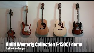 Guild Westerly Collection F150CE AcousticElectric Guitar Demo  Review [upl. by Dennet124]