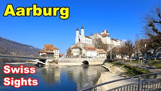 Aarburg Switzerland 4K Where Aare River flows backwards [upl. by Schargel]