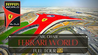 Ferrari World Abu Dhabi All Rides Tour Theme Park [upl. by Annovy]