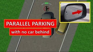 The easiest way to parallel park into any parking place by Parking Tutorial [upl. by Anihpled]