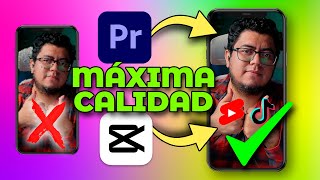 Exporta a MÁXIMA calidad tus videos para TIKTOK  Exporta máxima calidad de PREMIERE PRO Y CAPCUT [upl. by Damek]