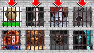 NE CHOISISSEZ PAS LA MAUVAISE PRISON HORREUR SUR MINECRAFT  Ça le Clown Siren Head Monstre Secret [upl. by Ensign]