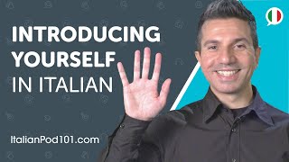 Learn How to Introduce Yourself in Italian  Can Do 1 [upl. by Sanjiv]