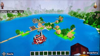 Minecraft ASMR  Exploring Jungle Lake Village [upl. by Erda615]