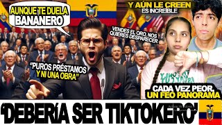 💥CAÓTICO MINISTRO DE ECONOMIA ECUATORIANO CONFIRMA CRISIS quotESTE MUCHACHO DEBE DEDICARSE A TIKTOKquot [upl. by Dikmen]