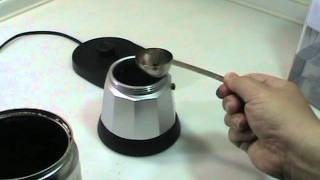 How to use the DeLonghi MKE6 automatic Espresso pot maker [upl. by Daukas]