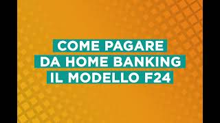 Pagamento modello F24 da Home Banking [upl. by Fital]