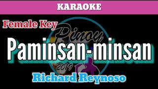 Paminsan  Minsan by Richard Reynoso Karaoke  Female Key [upl. by Nattie]