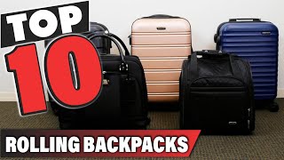 ✅Top 10 Best Wheeled Rolling Backpacks in 2024 Reviews [upl. by Pail]