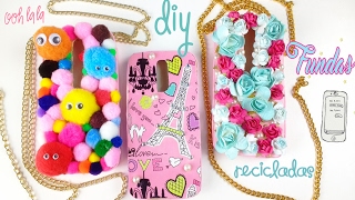 FUNDAS para celular caseras con CAJAS DE CEREAL  Manualidades con Mariel Picazo [upl. by Nagem]