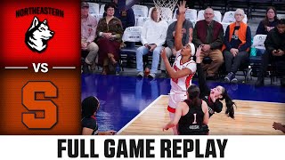 Northeastern vs Syracuse Full Game Replay  202324 ACC Women’s Basketball [upl. by Convery902]