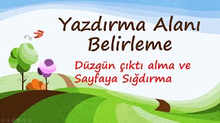 Excel Yazdırma Alanı Belirleme  Tabloyu Sayfaya Sığdırma  Düzgün Çıktı Alma  Başlıkları Yazdırma [upl. by Tildi]