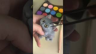 Make up the chartreux cat squishy cute kawaiiaesthetic satisfying stressrelief kitty [upl. by Hada975]