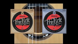 D Addario EJ45 VS D Addario EJ45TT Dynacore basses  Titanium trebles [upl. by Rolyak]