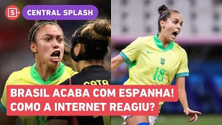 Futebol feminino VENCE e está na final das Olimpíadas 2024 Internet e Bárbara Saryne REAGEM [upl. by Ycul]