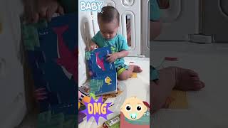 Baby Learning Videos  Tiny Pages Big Discoveries Baby’s First Steps into Reading shorts [upl. by Abroms79]