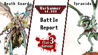 Death Guard Vs Tyranids  2000 pts Warhammer 40k Battle Report  9Edition [upl. by Fidellia]