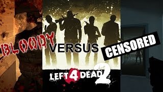 Left 4 Dead 2  Violence and Gore Settings Comparison [upl. by Paloma]