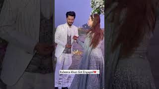 RabeecaKhan and HussainTareen get engaged Many congratulations to both Rabesain shadi TikTok video [upl. by Aldo]