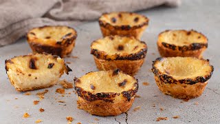 The Easiest Pastel de Nata  Custard Tarts FAST RECIPE [upl. by Bryana766]