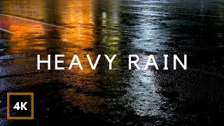 HEAVY RAIN at Night 10 Hours for Sleeping Relax Study insomnia Reduce Stress Heavy Rain Sounds [upl. by Harbed]