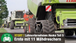 Lohnunternehmen Henke – Getreideernte  Strohpressen  Fendt amp Valtra Traktoren  Teil 5 [upl. by Nolahs]