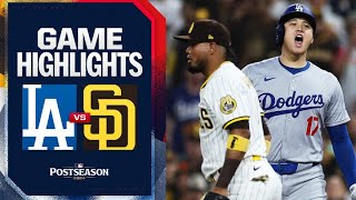 Dodgers vs Padres NLDS Game 4 Highlights 10924  MLB Highlights [upl. by Farl]