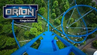 Orion Roller Coaster Front Seat POV Kings Island 2020 Giga Coaster [upl. by Idet843]